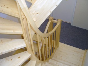 Holzkonstruktion Stiege