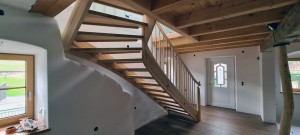 Stiege aus Holz